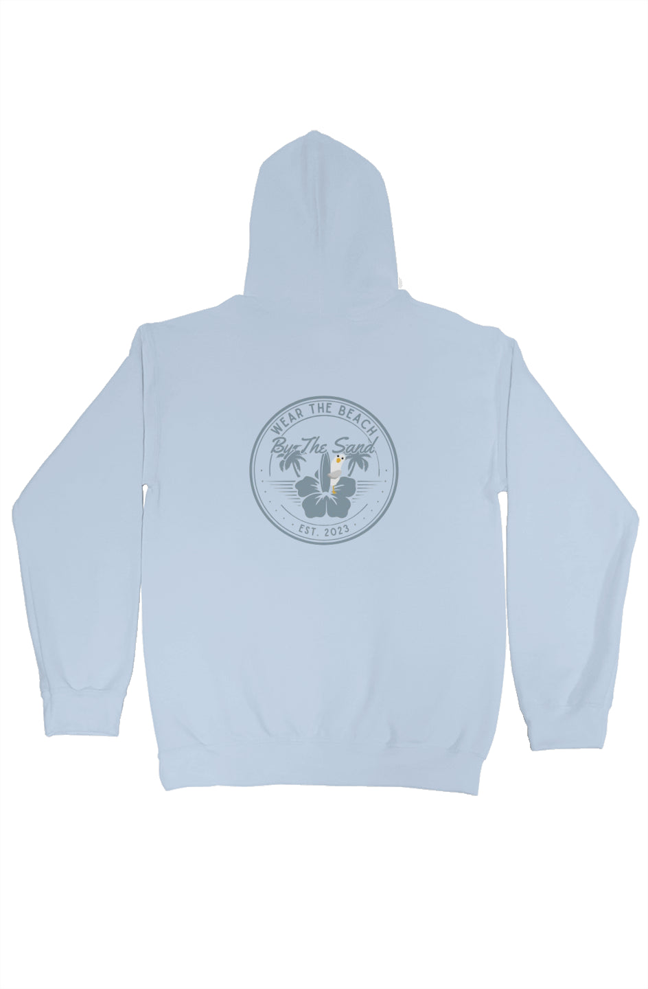 Seagull With Surfboard Hoodie